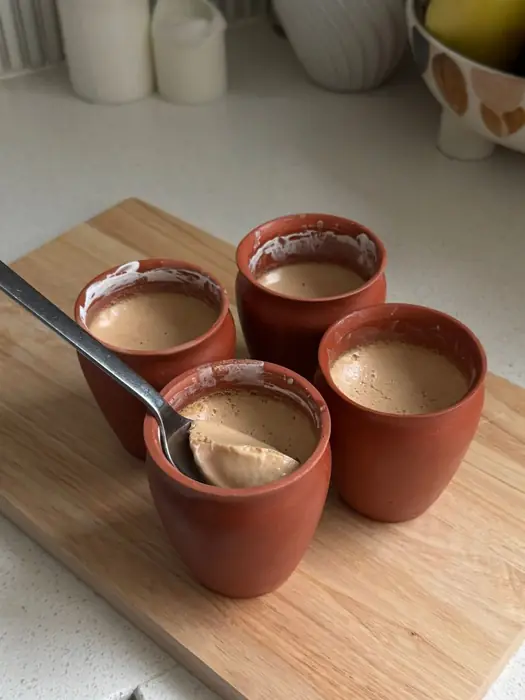 Traditional Bengali Mishti Doi in clay pots